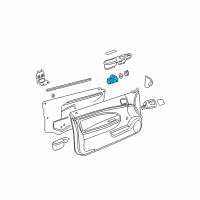 OEM 2010 Chevrolet Cobalt Window Switch Diagram - 84799504