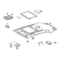 OEM Lexus UX200 Holder, Visor Diagram - 74348-47010-A1
