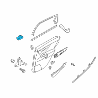 OEM 2009 Infiniti FX50 Rear Power Window Switch Assembly Diagram - 25431-1CA0A