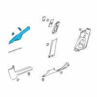 OEM 2014 Buick Verano Weatherstrip Pillar Trim Diagram - 22899445