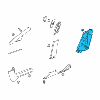 OEM 2017 Buick Verano Lock Pillar Trim Diagram - 22910244