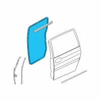 OEM 2007 Kia Sedona WEATHERSTRIP-Rear Door Body Side Diagram - 831104D000KS