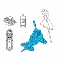 OEM BMW X2 Transmission Gear Shifter Box Diagram - 61-31-7-950-472