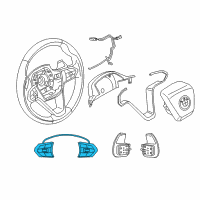 OEM 2017 BMW i8 Multifunct Steering Wheel Switch Diagram - 61-31-9-284-620