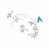 OEM Pontiac Vibe Mount, Trans Rear Diagram - 88975613