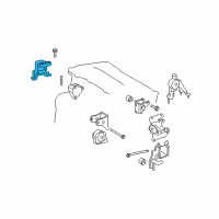 OEM Pontiac Vibe Mount, Engine Diagram - 88975619