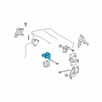 OEM Pontiac Vibe Front Mount Bracket Diagram - 88975600