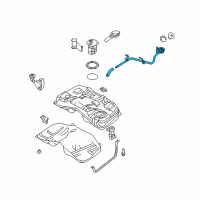 OEM Mercury Pipe Assembly Diagram - AE5Z-9034-AG