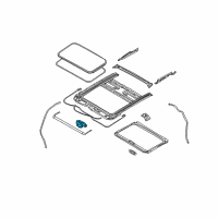 OEM Infiniti FX35 Motor Assy-Sunroof Diagram - 91295-8Y70A