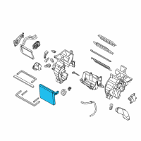 OEM Kia Forte Koup Evaporator Core Assembly Diagram - 971391M000