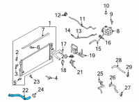 OEM Ford Bronco HOSE - RADIATOR Diagram - MB3Z-8286-C