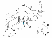 OEM Ford Maverick Upper Hose Clamp Diagram - -W527390-S444