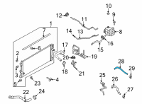 OEM Ford Bronco HOSE - HEATER WATER Diagram - MB3Z-18472-B