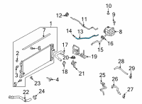 OEM Ford Bronco HOSE - WATER Diagram - MB3Z-8063-A