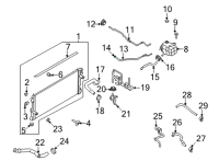 OEM 2021 Ford Bronco Overflow Hose Clamp Diagram - -W527333-S444