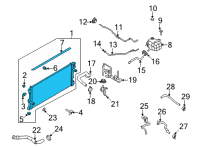 OEM Ford Bronco RADIATOR ASY Diagram - MB3Z-8005-A