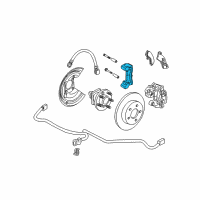 OEM 2003 Oldsmobile Aurora Bracket, Rear Brake Caliper Diagram - 18029817