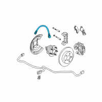 OEM 1997 Buick Park Avenue Hose Asm-Rear Brake (Light) Diagram - 17999819