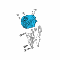 OEM 2008 Saturn Aura Alternator Diagram - 25922329