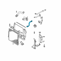 OEM 2004 BMW X5 Cooling System Water Hose Diagram - 11-53-7-500-735