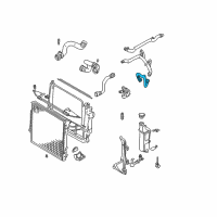 OEM 2004 BMW X5 Radiator Heater Hose Water Tube Diagram - 11-53-7-510-120