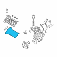 OEM Lincoln Nautilus Valve Cover Gasket Diagram - FT4Z-6584-E