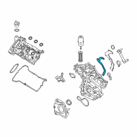 OEM 2016 Ford Edge Crankshaft Seal Gasket Diagram - FT4Z-6020-K