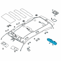 OEM 2021 Kia Telluride Lamp Assembly-Room Diagram - 92850S9000