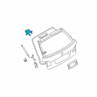 OEM 2010 BMW 535i xDrive Left Trunk Lid Hinge Diagram - 41-62-7-210-667