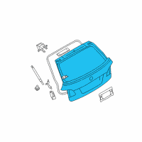 OEM BMW 530xi Trunk Lid Diagram - 41-62-7-130-799