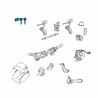 OEM 2012 Toyota Sequoia Cylinder & Keys Diagram - 69057-02361