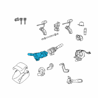 OEM 2015 Toyota Tacoma Headlamp Switch Diagram - 84140-04070