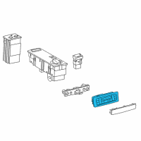 OEM 2013 Toyota Land Cruiser Heater & AC Control Diagram - 55900-60M10-E0