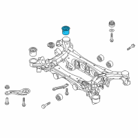 OEM 2017 Kia K900 BUSHING-CROSSMEMBER Diagram - 554283N101