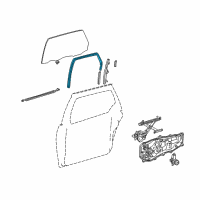 OEM Toyota Sienna Run Channel Diagram - 68142-08010