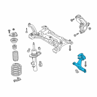 OEM 2016 Ford Focus Lower Control Arm Diagram - G1FZ-3078-A