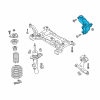 OEM 2018 Ford Focus Knuckle Diagram - G1FZ-3K186-A