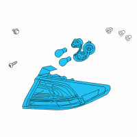 OEM Hyundai Lamp Assembly-Rear Combination Outside, RH Diagram - 92402-G2050