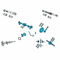 OEM 2021 Jeep Wrangler Axle-Service Rear Diagram - 68430096AA