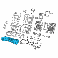 OEM Chrysler 200 Seat Cushion Rear Foam Diagram - 68084475AF