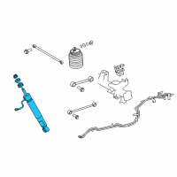 OEM 2021 Lexus GX460 ABSORBER Assembly, Shock Diagram - 48530-69575