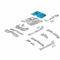 OEM 2006 Dodge Dakota Pan-Floor Diagram - 55359730AA