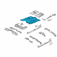 OEM 2006 Dodge Dakota Pan-Floor Diagram - 55359603AA
