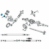 OEM 2018 Ram 1500 Bearing Kit-Differential Side Diagram - 68340251AA