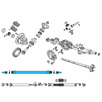 OEM Ram 1500 Drive Shaft Diagram - 68304481AB