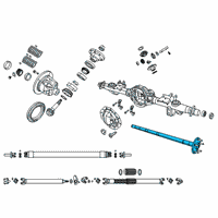 OEM 2019 Ram 1500 Axle Rear Shaft Right Diagram - 68272112AA