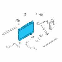 OEM Nissan Xterra Radiator Assy Diagram - 21460-9Z000