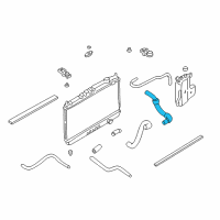 OEM 2000 Nissan Xterra Hose-Radiator, Upper Diagram - 21501-4S100