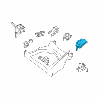 OEM 2015 Nissan Altima Engine Mounting Support, Driver Side Diagram - 11254-JA000