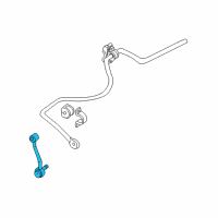 OEM Ford Explorer Sport Trac Stabilizer Link Diagram - 5L2Z-5K484-AB